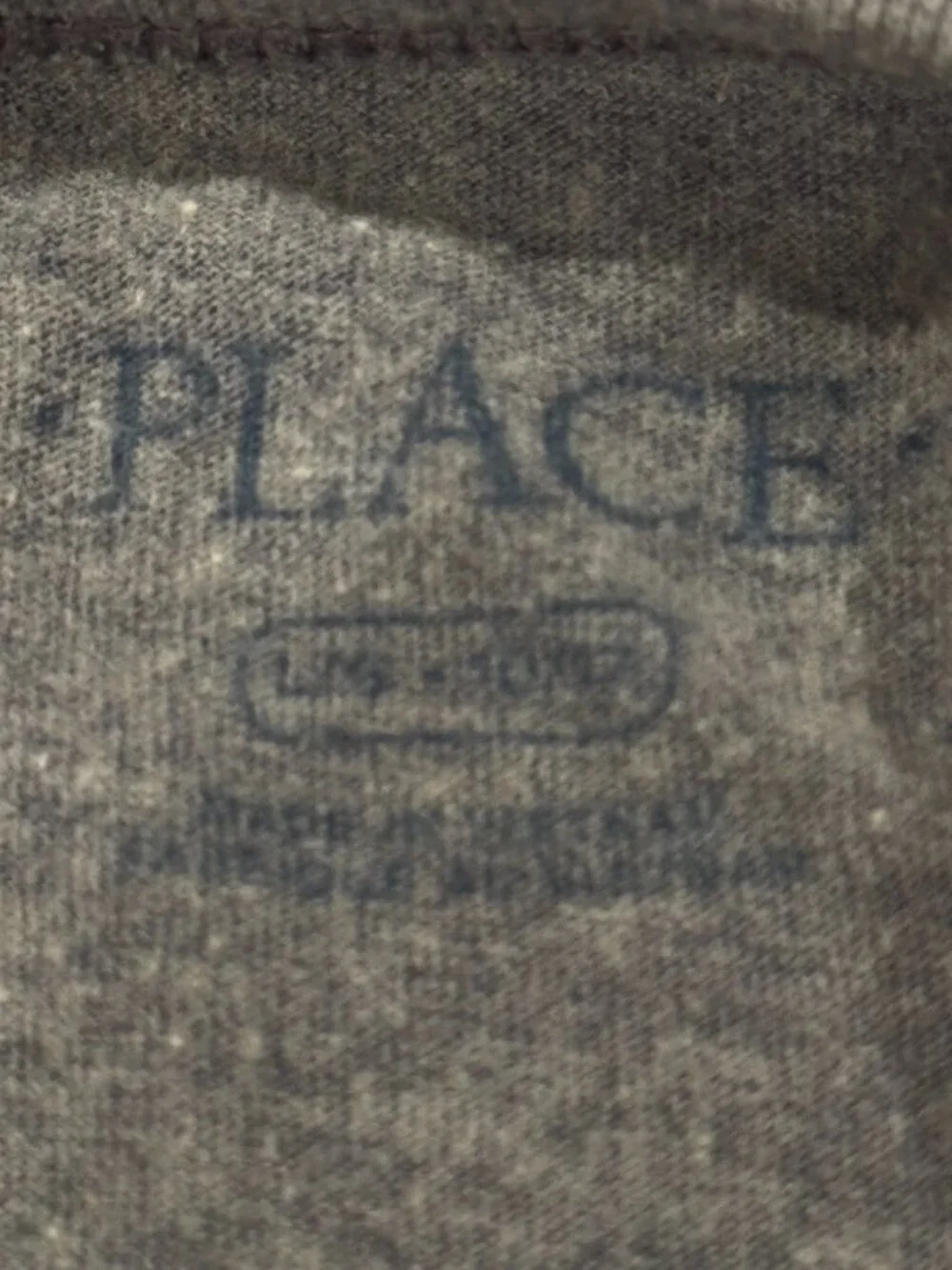 The Children's Place Unisex Gray Graphic Tee Shirt Size L 10/12 EUC